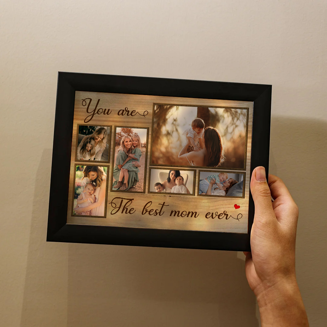 Photo-Personalized Frame Set With Night Light Custom Gift For Family