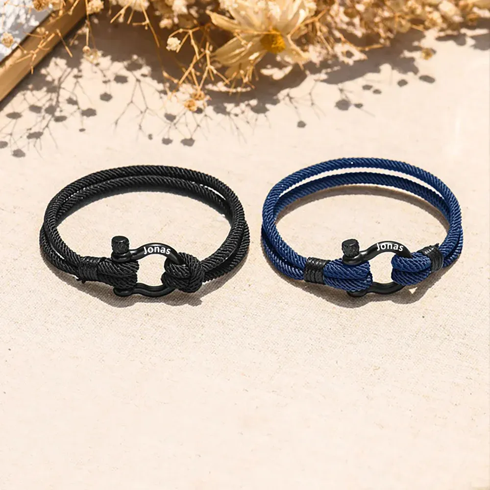 Personalized To My Son Love You Forever Nautical Bracelet Warm Gift Gift Card Gift Set