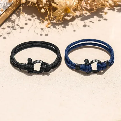 Personalized To My Son Love You Forever Nautical Bracelet Warm Gift Gift Card Gift Set