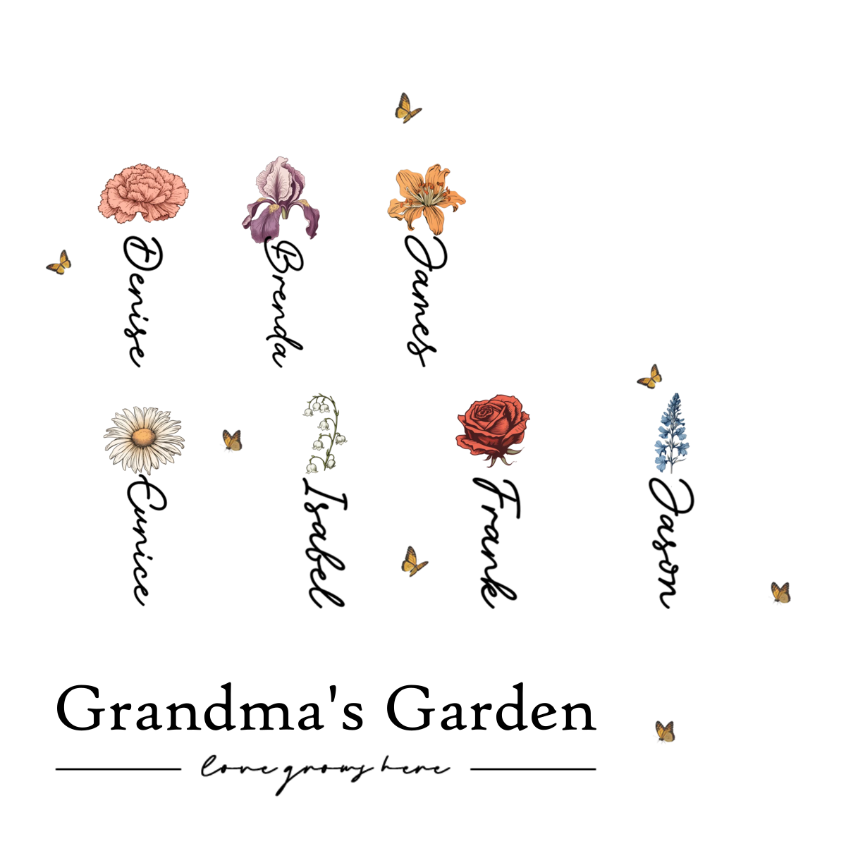 [Copy]Personalized Heart Shaped Acrylic Plaque - Bears - with 1-8 names & 1 text - Gift for Mom