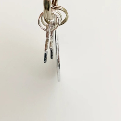 Personalized Nanny Keychain Custom 3 Names Moon and Star Keyring "we love you to the moon & back" for Her