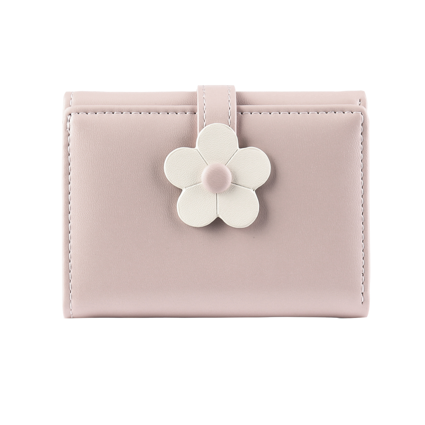 Women's Personalized Photo PU Leather Flower Wallet Coin Purse Four Colors Available Gift for Her