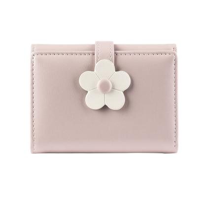 Women's Personalized Photo PU Leather Flower Wallet Coin Purse Four Colors Available Gift for Her