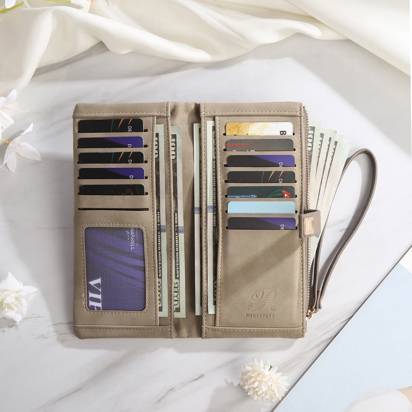 Personalized Exquisite Women'S Wallet Customized Letter And Name Zipper Wallet For Grandma