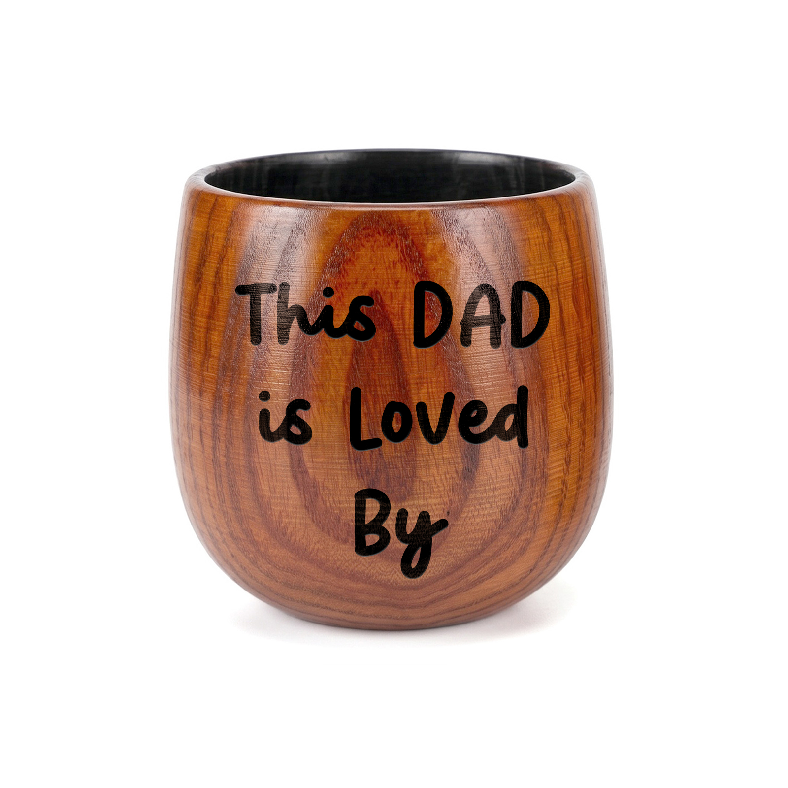 Personalized Wooden Whiskey Tumbler Engraved Mug Customized with 1-8 Kids Names