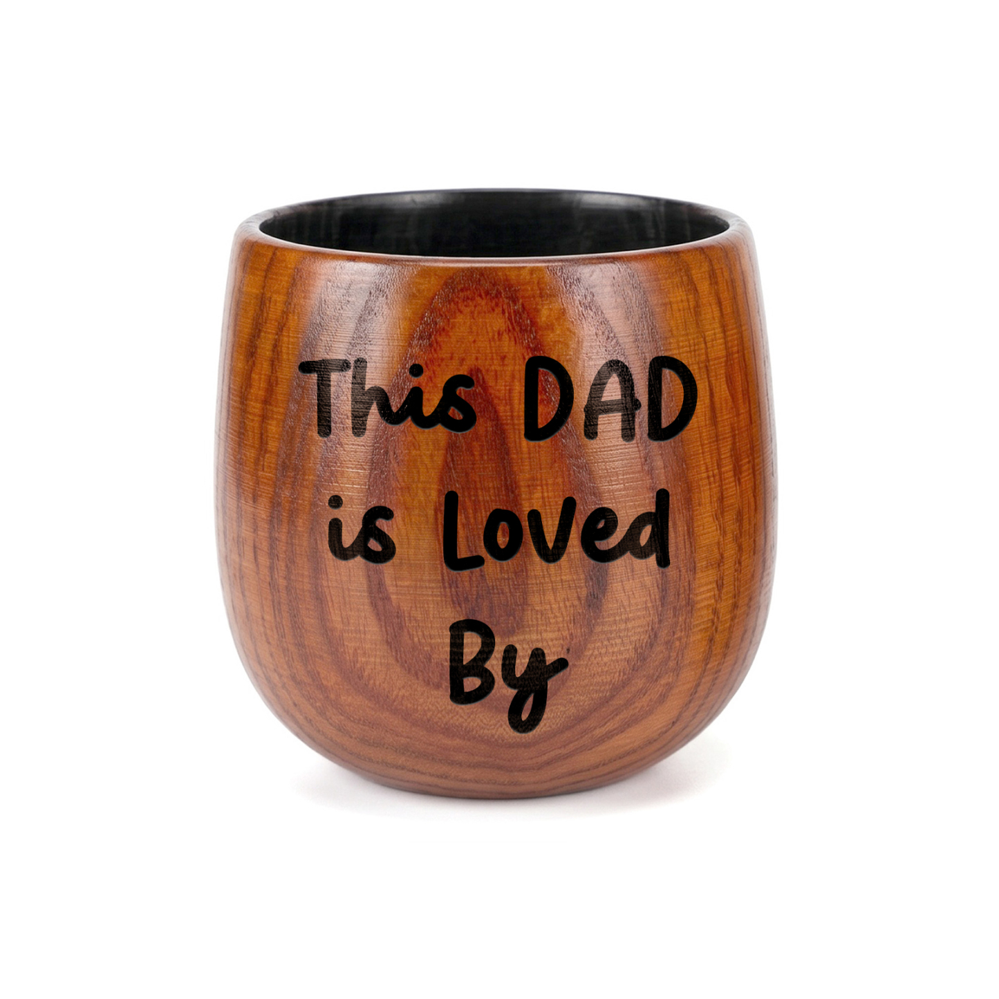 Personalized Wooden Whiskey Tumbler Engraved Mug Customized with 1-8 Kids Names