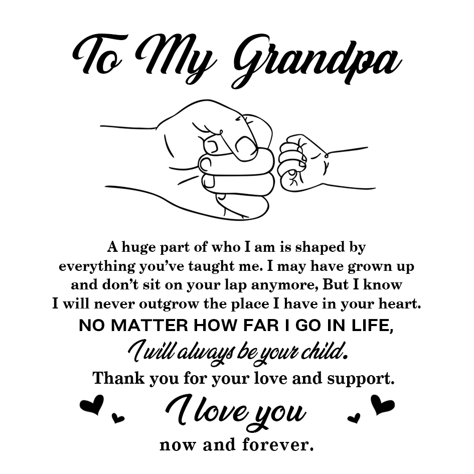 Grandpa Warm Gift Card - Father‘s Day Card 