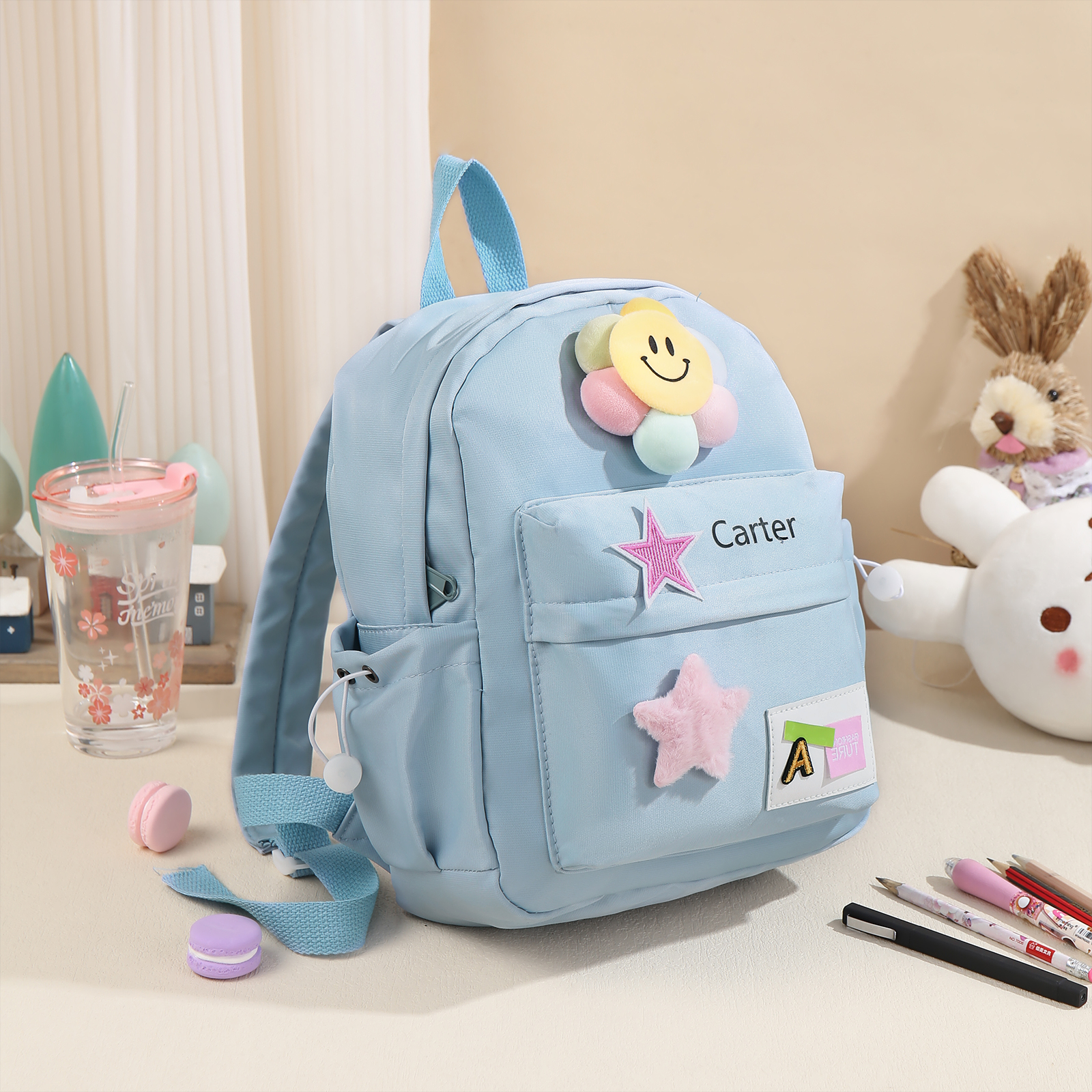 Personalized Nylon Polyester Children's Custom Name Backpack Back to School Gift