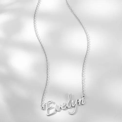 Personalized Necklace Custom 1 Name Necklace Gift For Women