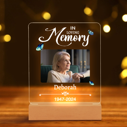 Photo-Personalized Family Night Light Custom Text LED Lamp Mother's Day Gift For Family