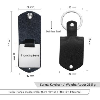 Personalized Leather Keychain Custom Photo Keychain Gifts For Father