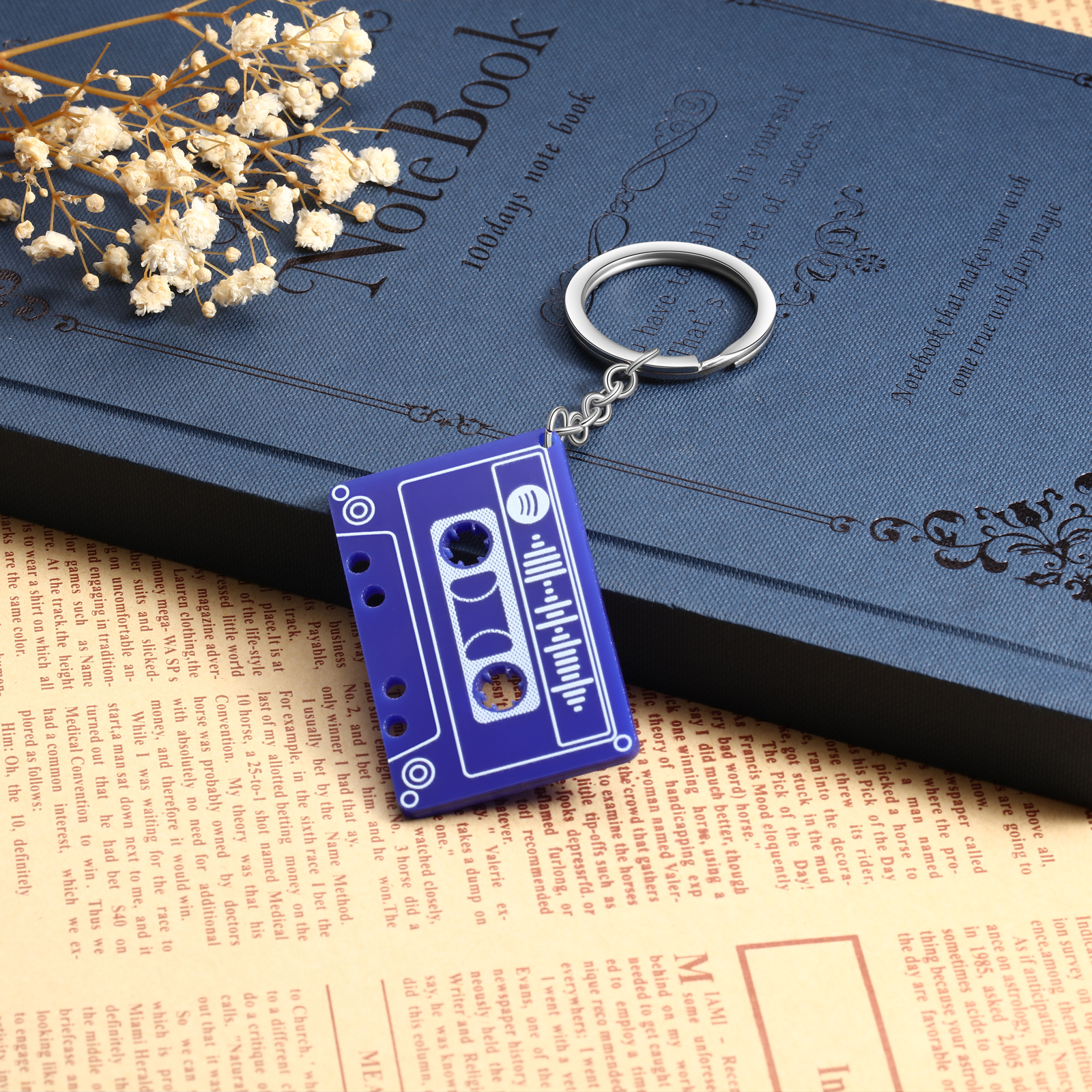 Personalized Music Spotify Code Keychain Gifts For Her