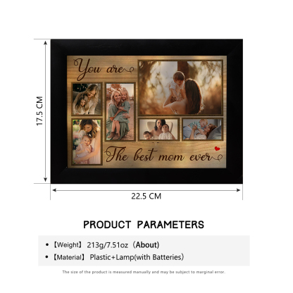 Photo-Personalized Frame Set With Night Light Custom Gift For Family