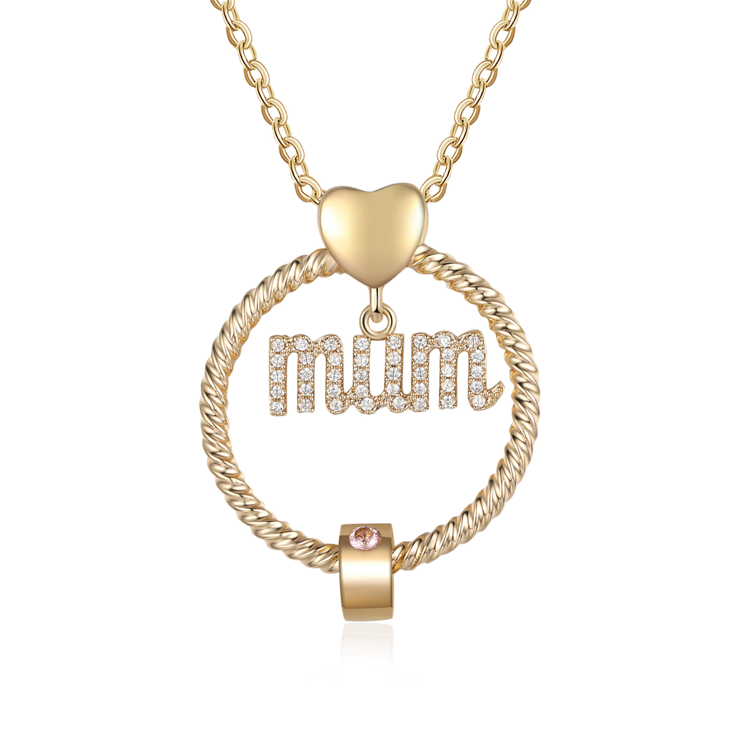 1 Name-Personalized Mom Necklace Set With  Premium Custom Necklace With 1 Birthstones Engraved Names Gift For Mother