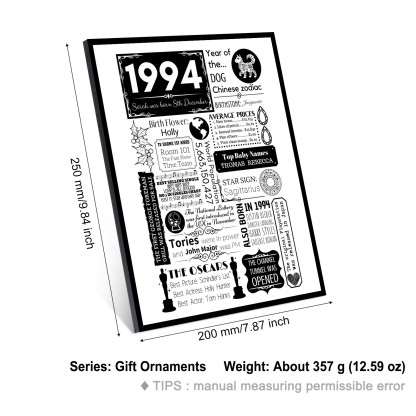 30th Birthday Personalized Wood Panel Painting Customized Birthday Flowers Wooden Decorations Home Decoration Gifts For Her/Him