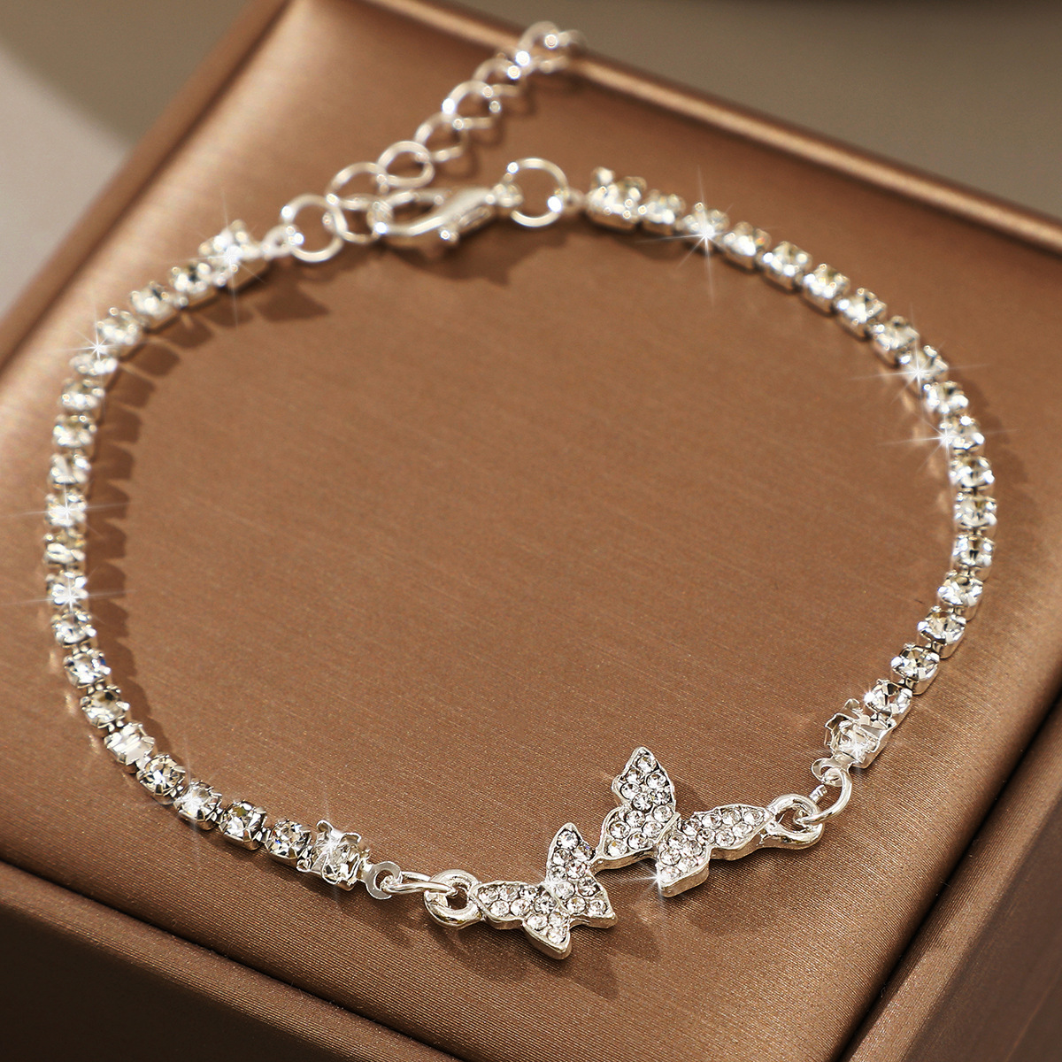 Butterfly Pendant Ankle Bracelet for Women