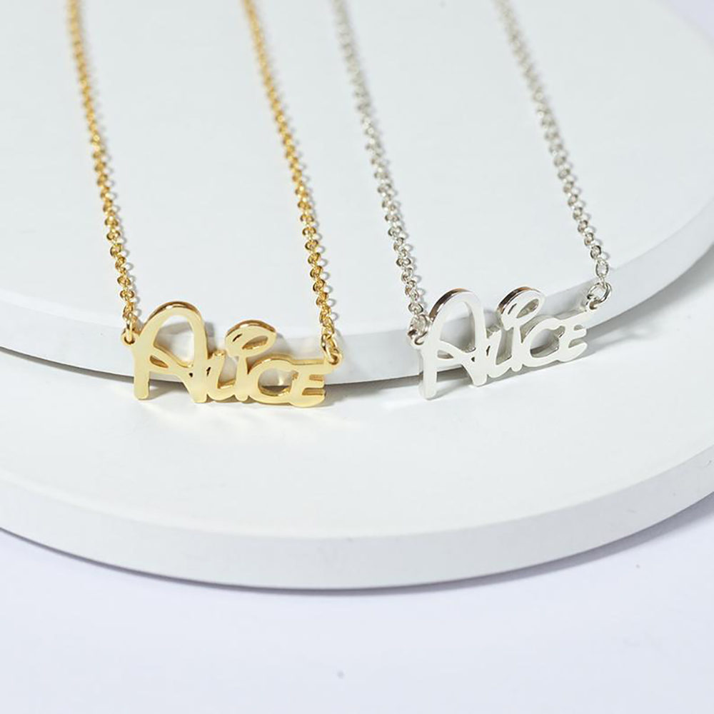 Personalized Necklace Custom 1 Name Necklace Gift For Women | Jessemade