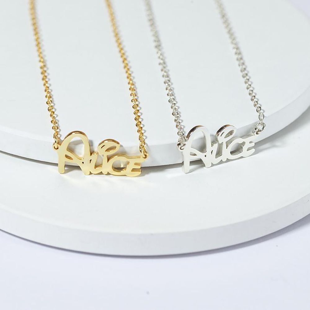 Personalized Necklace Custom 1 Name Necklace Gift For Women | Jessemade