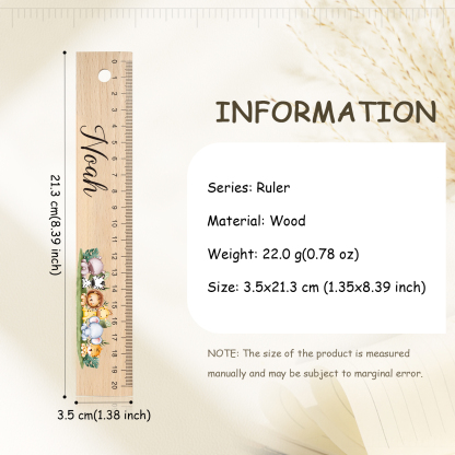 Personalized Custom 1 Letter and 3 Names Gift Set Custom Backpack and Pencil Case and Ruler Gift Set Back to School Gift for Daughter