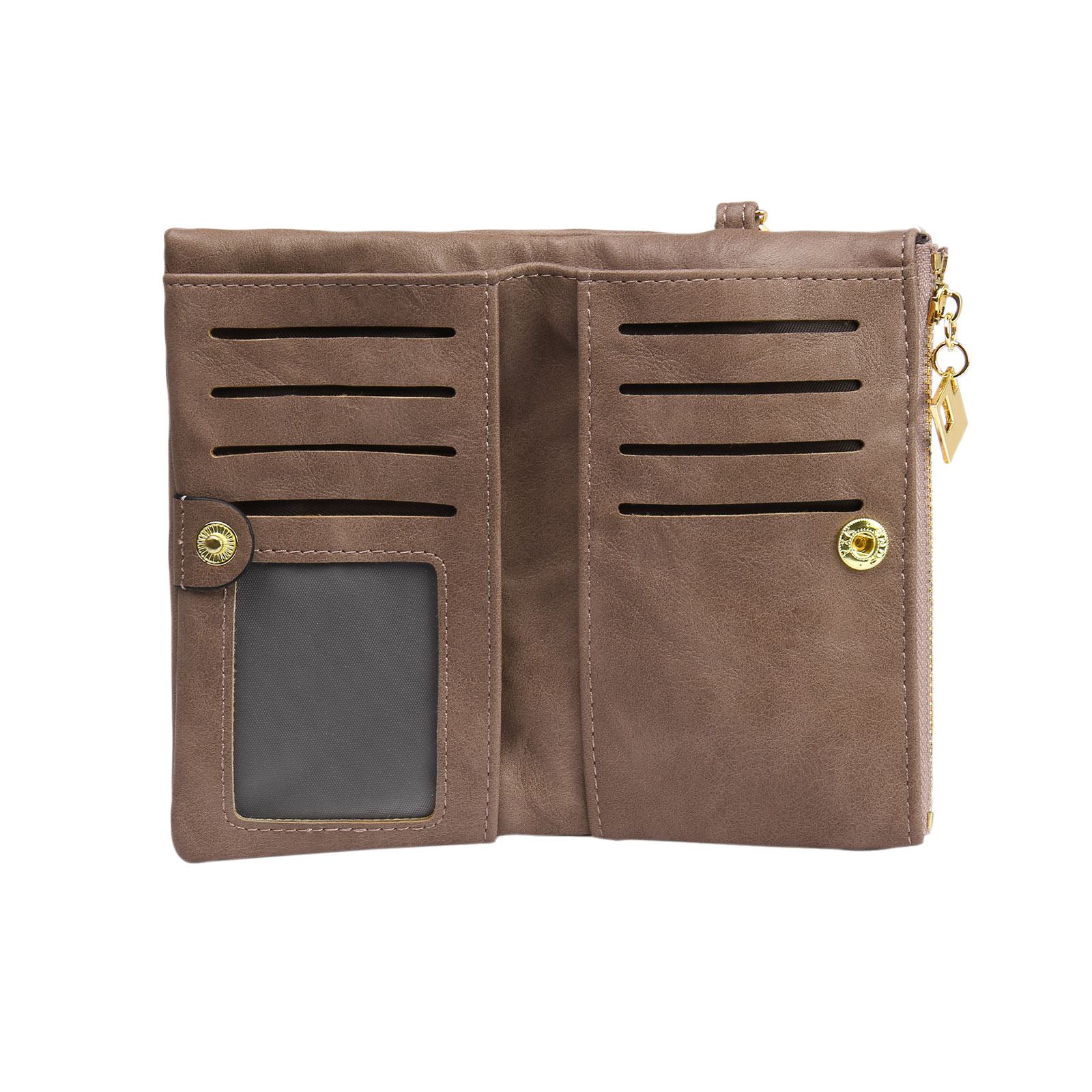 Personalized Photo & Text PU Leather Wallet Coin Purse Three Colors Available Gift for Her