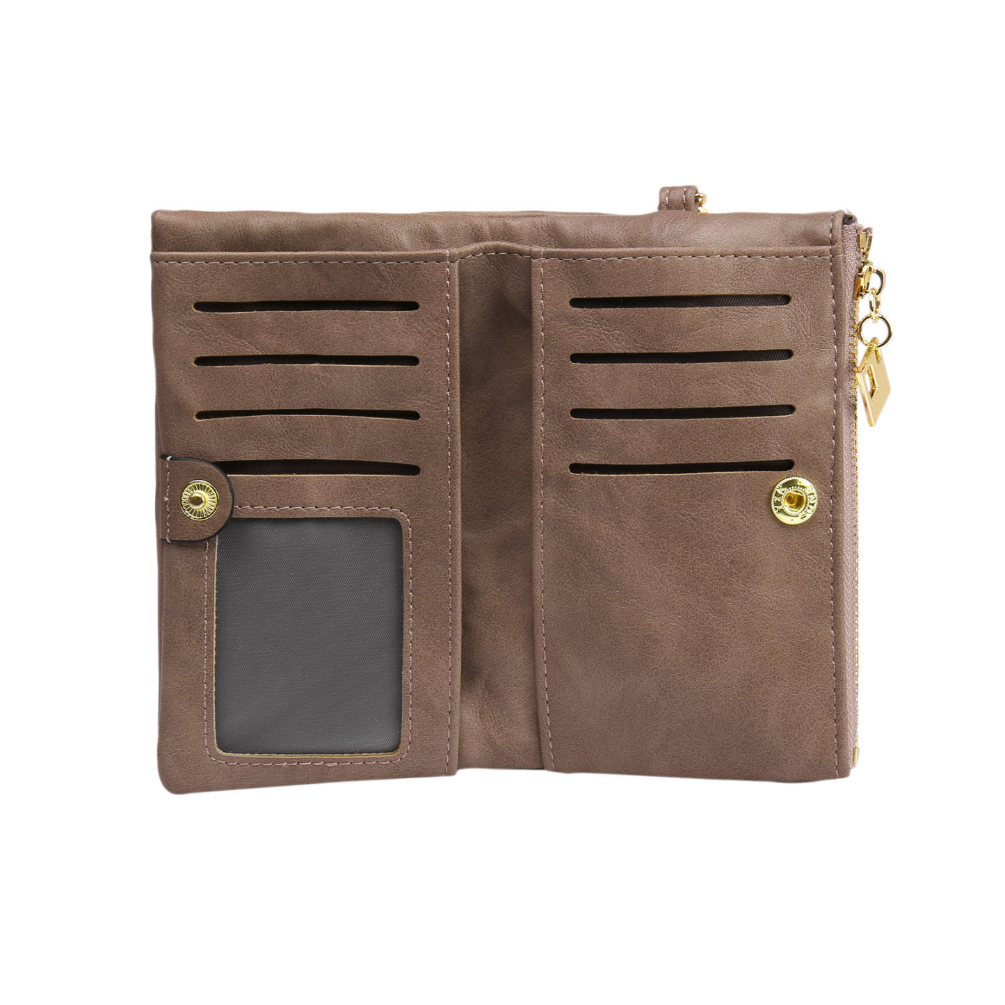 Personalized Photo & Text PU Leather Wallet Coin Purse Three Colors Available Gift for Her