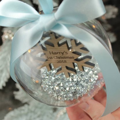Personalized Christmas Gift Custom Message Decoration Ball Christmas Ornament For your Family