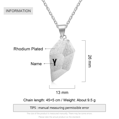 Personalized Matching Couple Necklace Custom Names Magnetic Necklace Valentine's Day Gifts for Couple