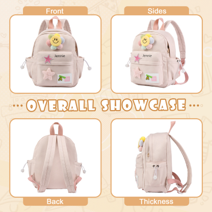 Personalized Nylon Polyester Children's Custom Name Backpack Back to School Gift