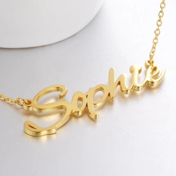 Personalized Necklace Custom 1 Name Necklace Gift For Women