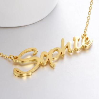 Personalized Necklace Custom 1 Name Necklace Gift For Women