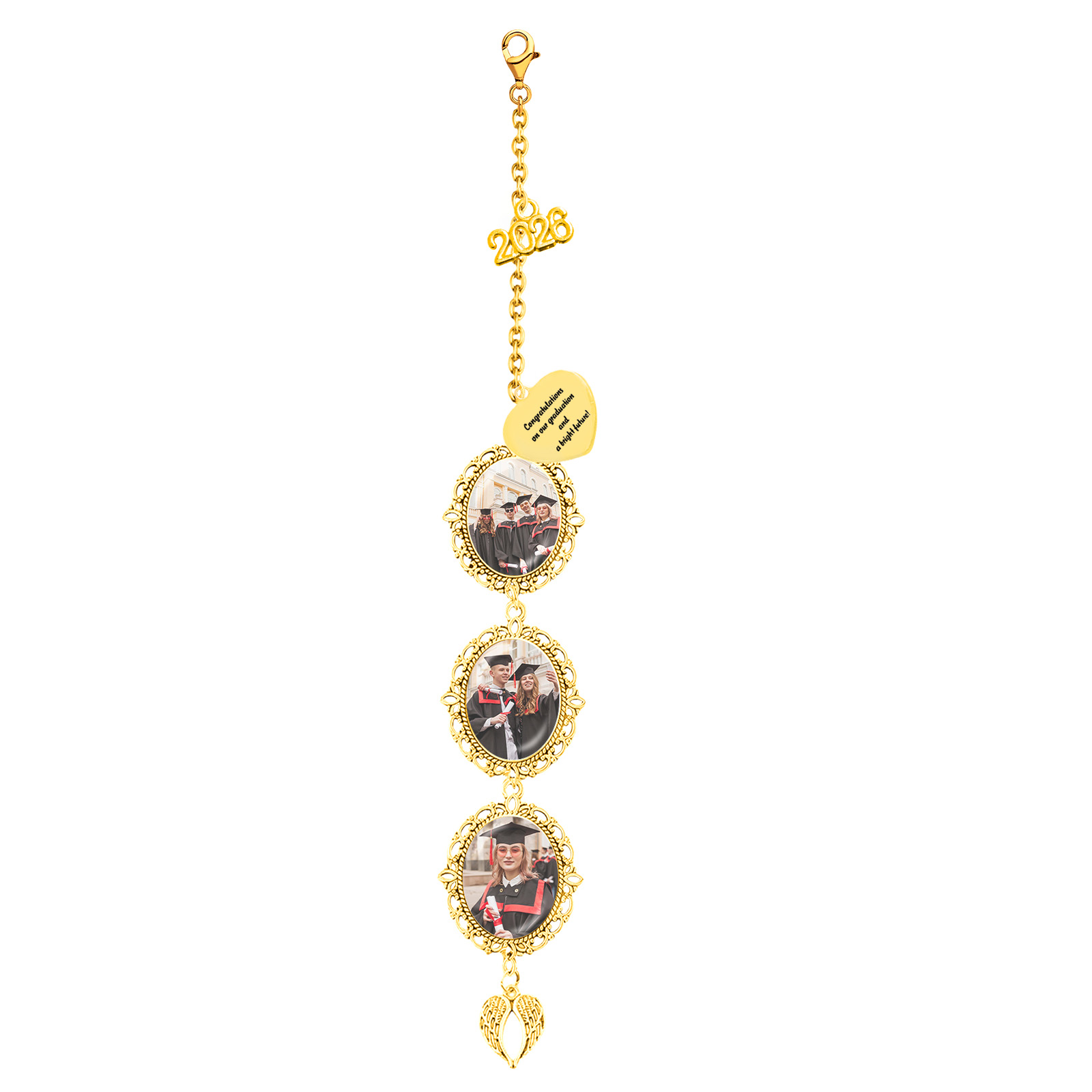 Custom Photo Graduation Tassel Charm 2026 Memorial Grad Cap Charm