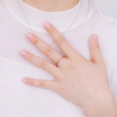 Personalized Name Ring Custom Rings with 1 Name Gifts for Mother Ring