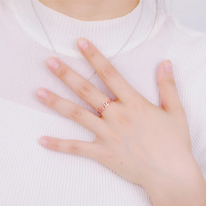 Personalized Name Ring Custom Rings with 1 Name Gifts for Mother Ring