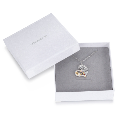 4 Names-Personalized Hearts Necklace Custom Birthstone Necklace Wonderful Gifts for Mom