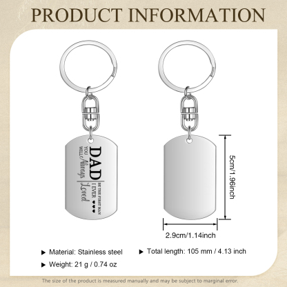 Personalized Leather Wallet Gift Box Set with Keychain Customizable Photo and Text Wallet Gift for Dad