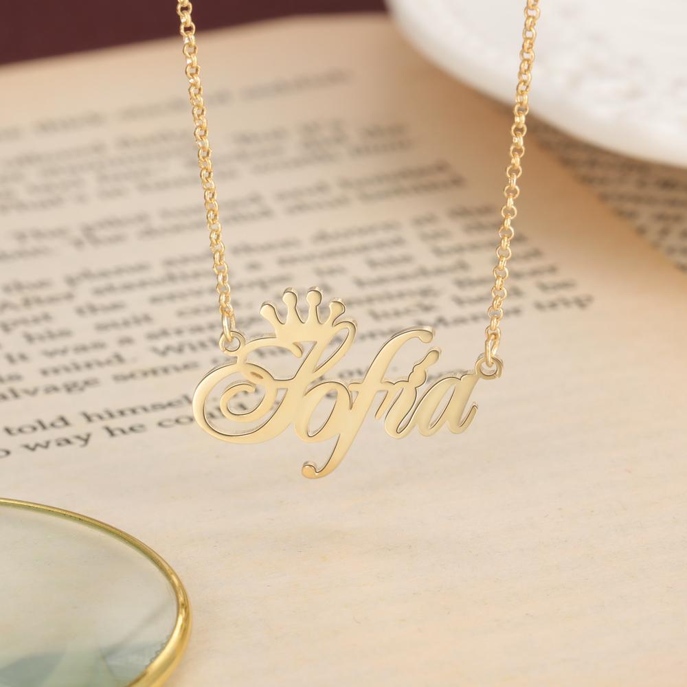 Personalized Necklace Custom 1 Name Necklace Gift For Women