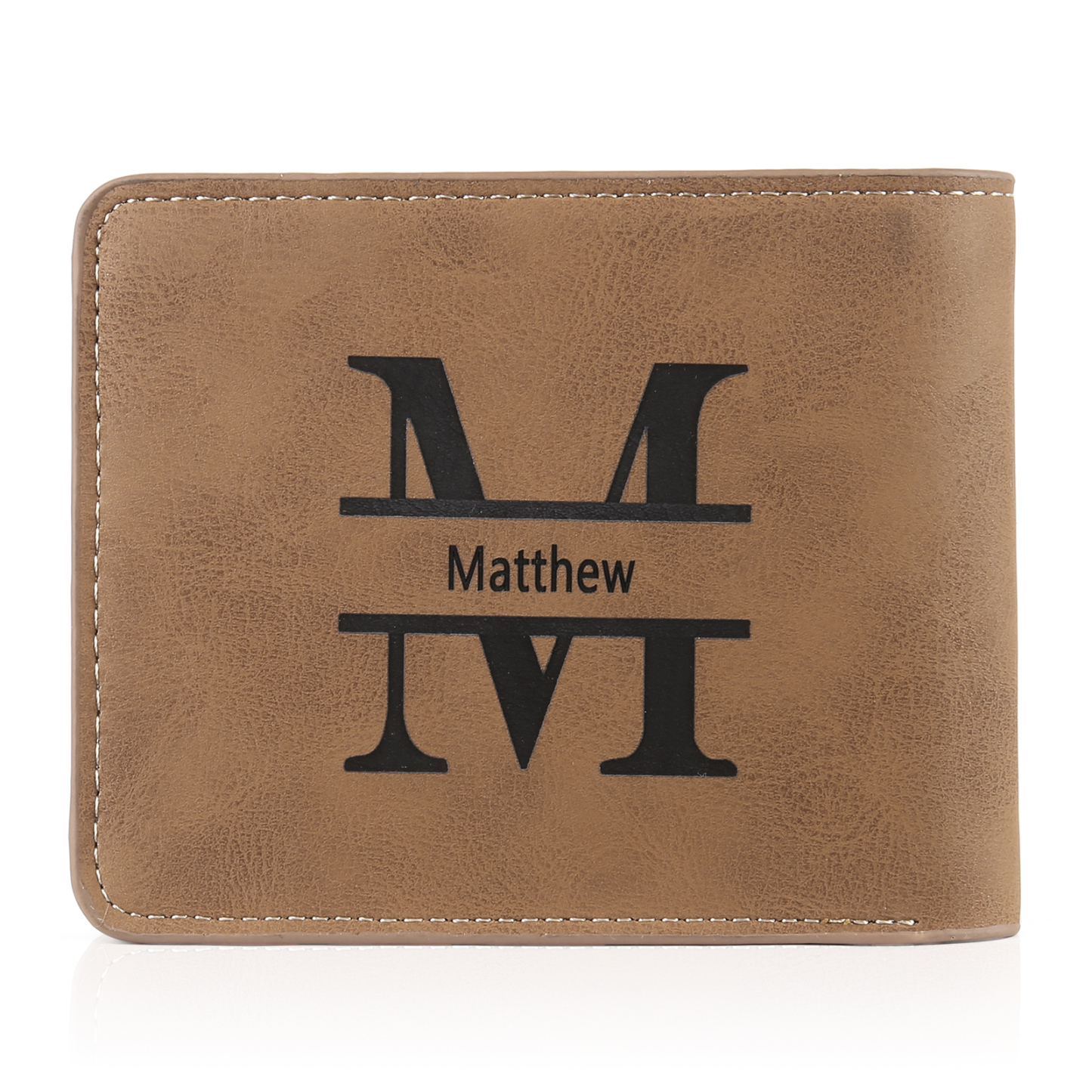 Personalised Wallet & Keyring Gift Set - Custom Photo Wallet & Leather Keyring Ideal Gift for Dad | Jessemade