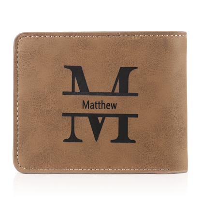 Personalised Wallet & Keyring Gift Set - Custom Photo Wallet & Leather Keyring Ideal Gift for Dad | Jessemade
