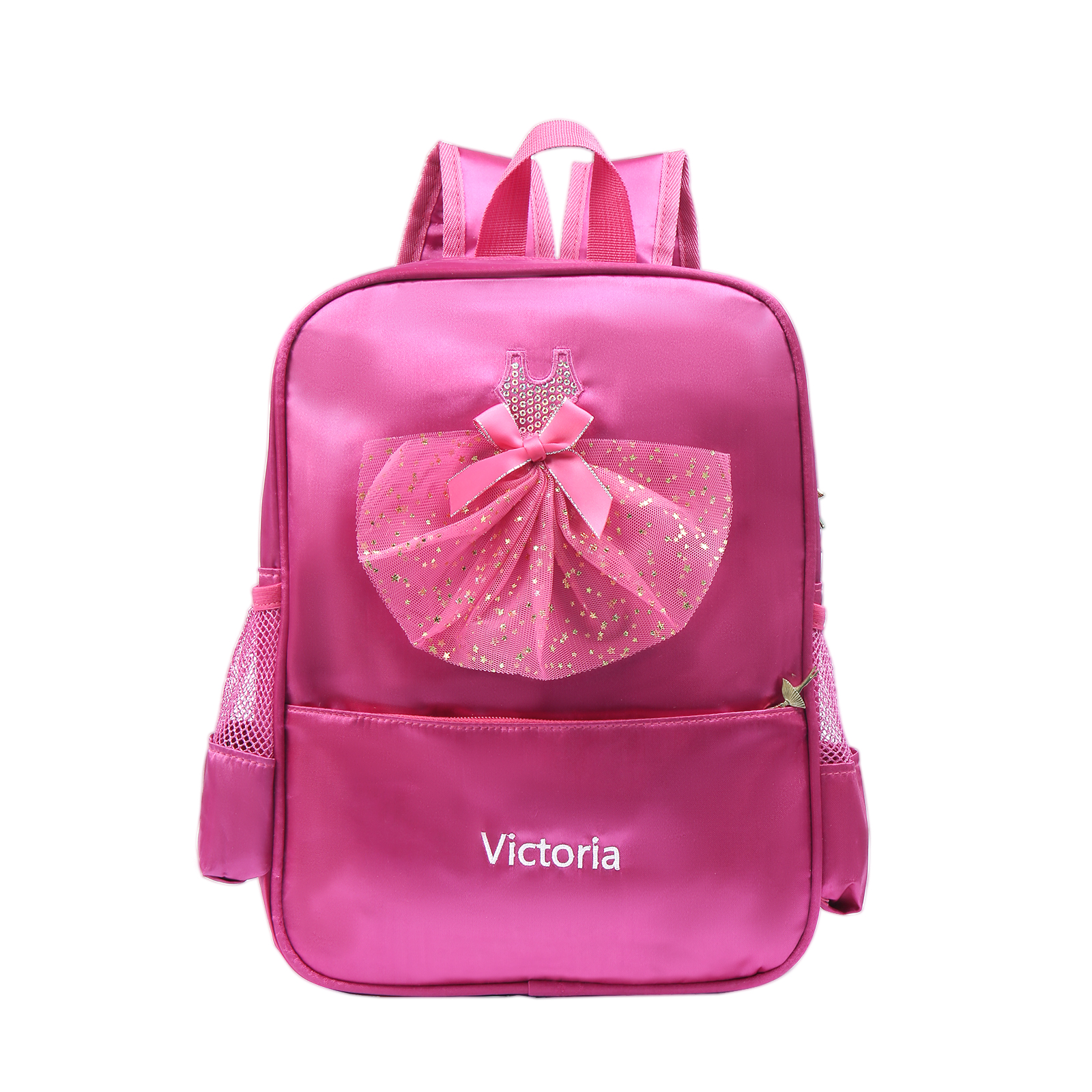 Personalized Name Band Princess Dress Accessories Satin Children Backpack Back To School Gift