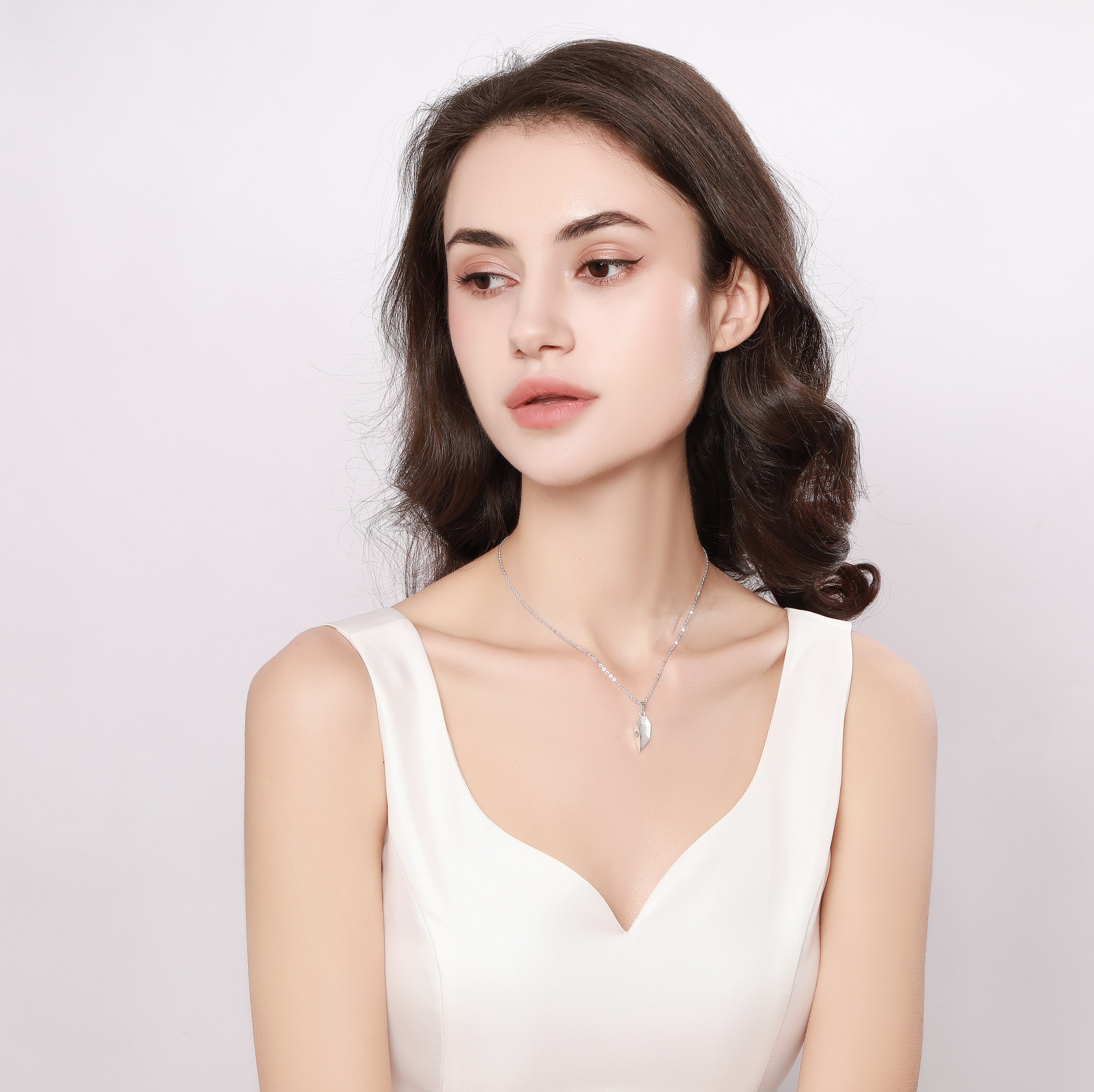 Personalized Matching Couple Necklace Custom Names Magnetic Necklace Valentine's Day Gifts for Couple