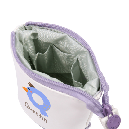 Personalized Pencil Case Custom Name & Letter Animals Pen Pouch Back To School Gift for Kids