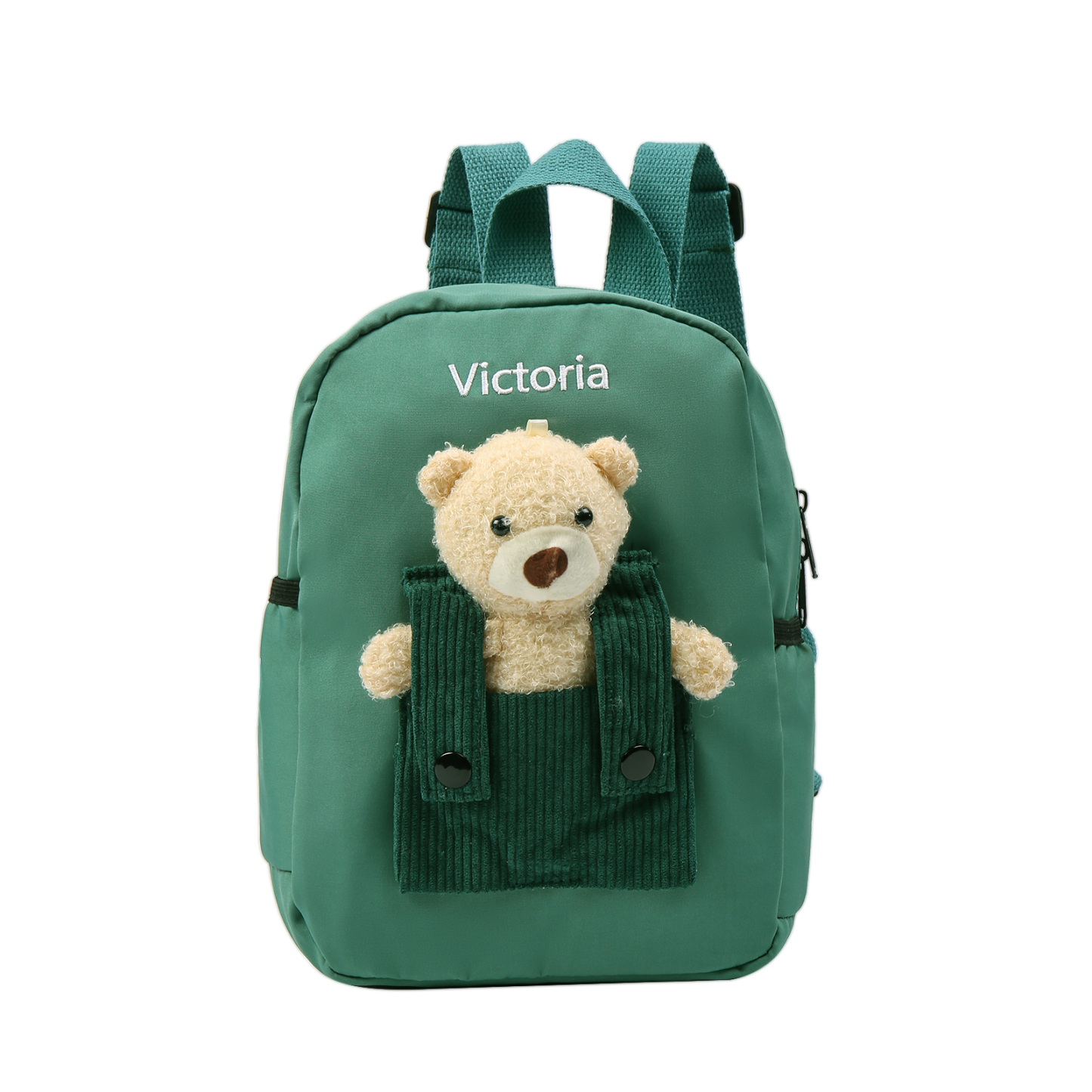 Personalized Bear Style School Bag Customized Name Canvas Kids Backpack Back to School Gift