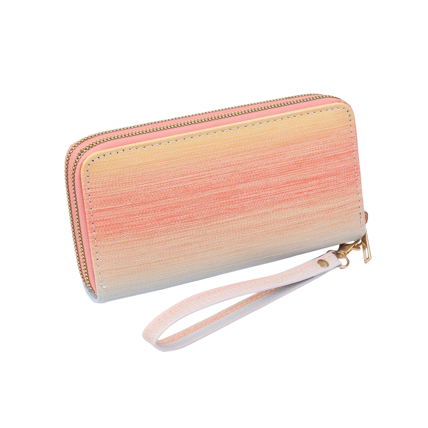 Women's Personalized Photo PU Leather Rainbow Long Zipper Wallet for Her | Jessemade