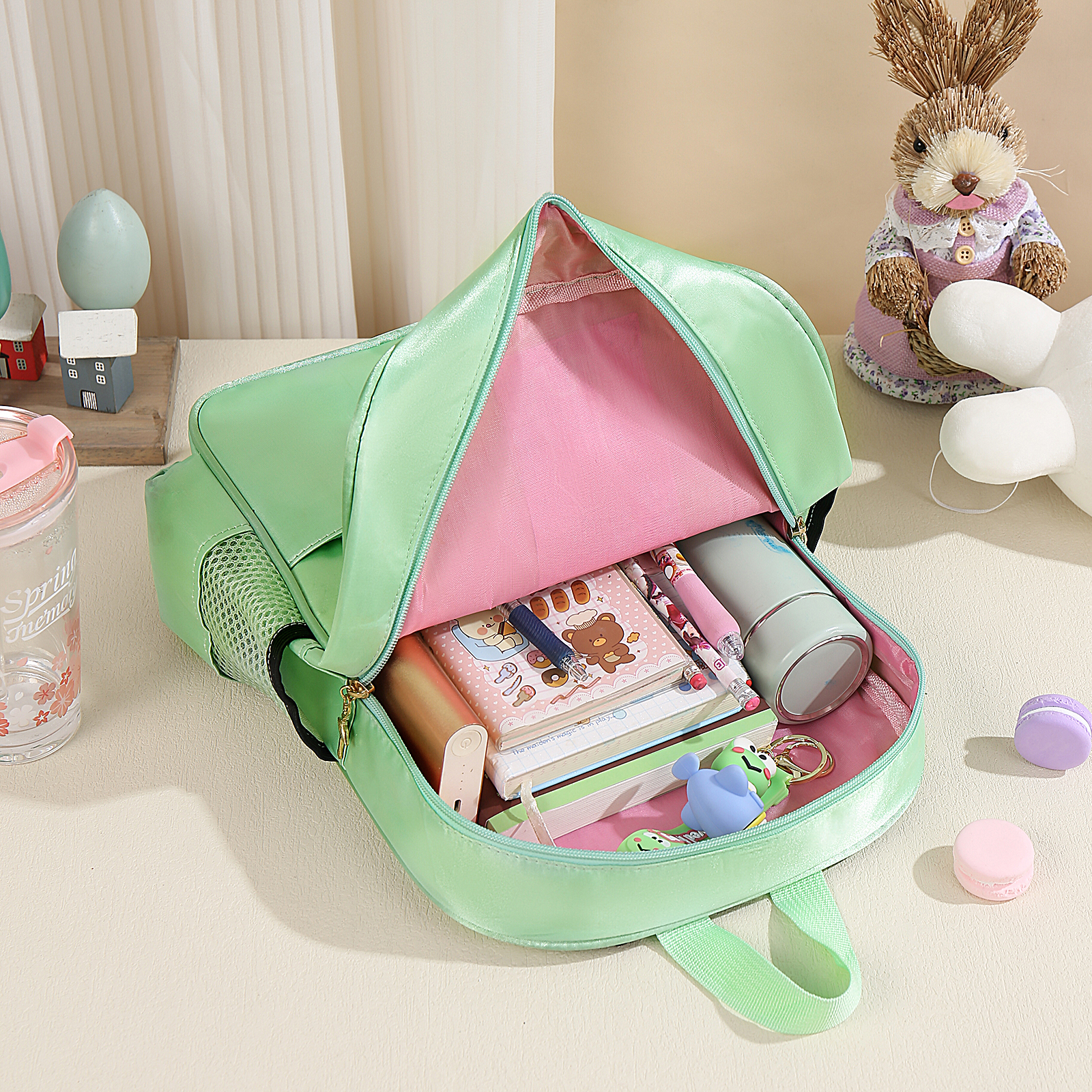 Personalized Name Band Princess Dress Accessories Satin Children Backpack Back To School Gift