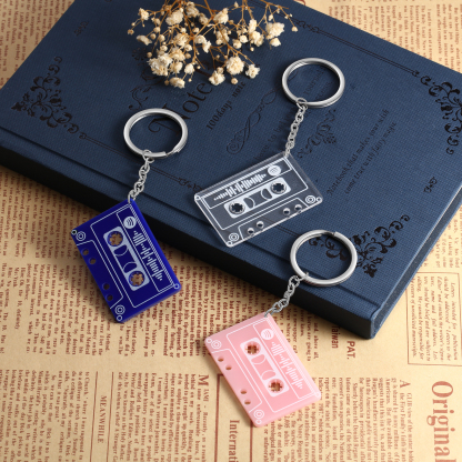Personalized Music Spotify Code Keychain Gifts For Her