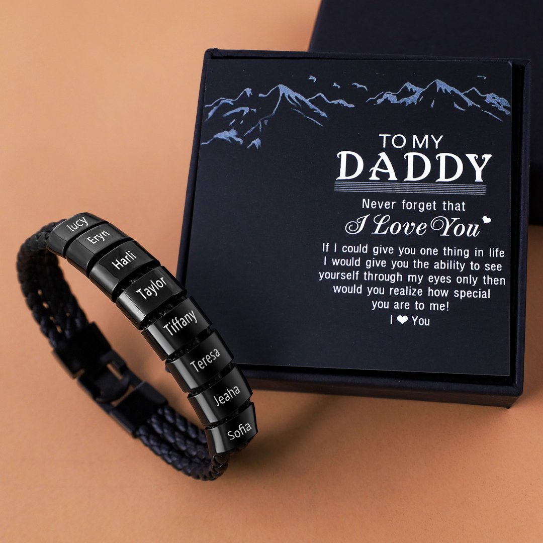 Personalized 8 Beads Men's Bracelet For Male