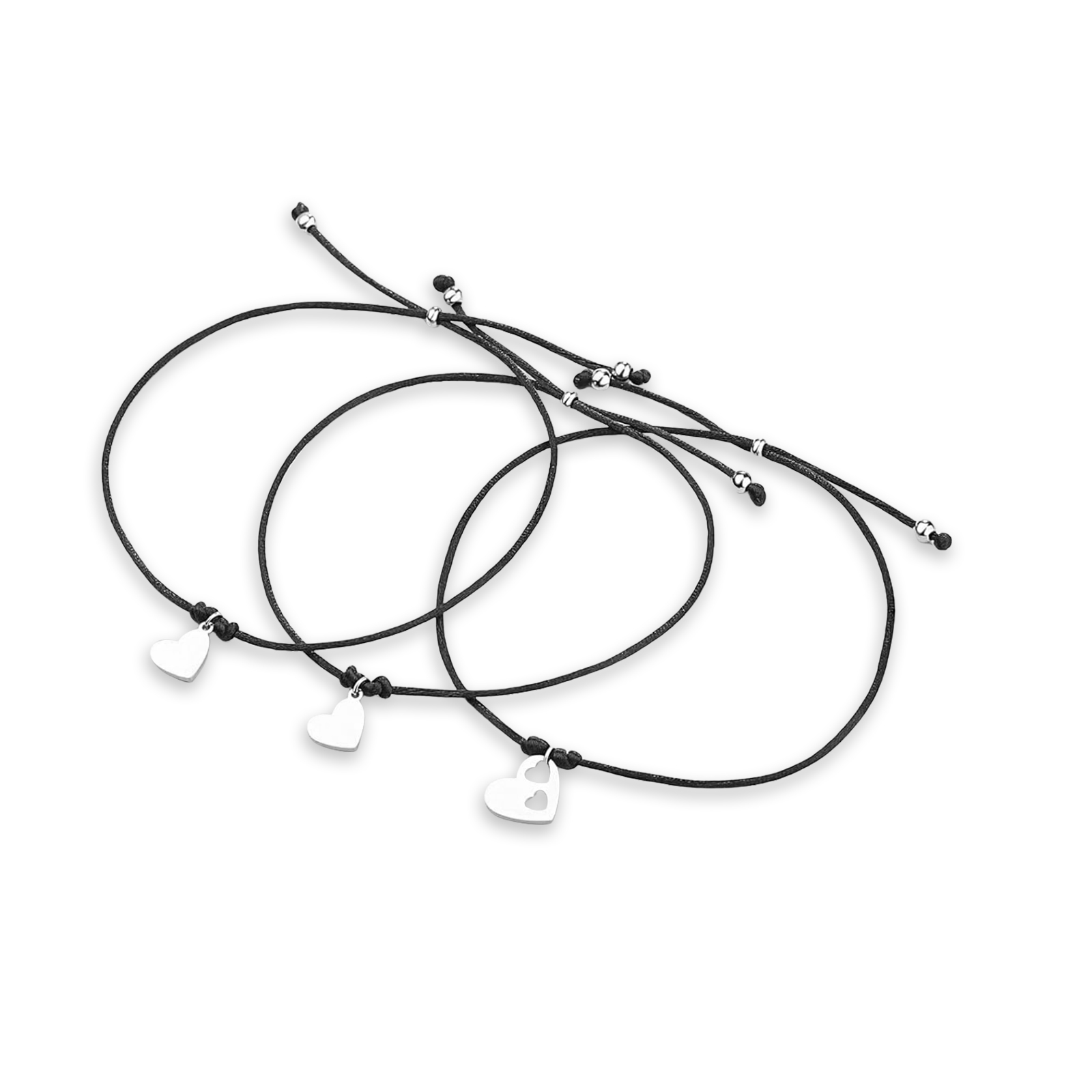 3 Love Elastic Stainless Steel Bracelets, A Back-To-School Gift For Daughter