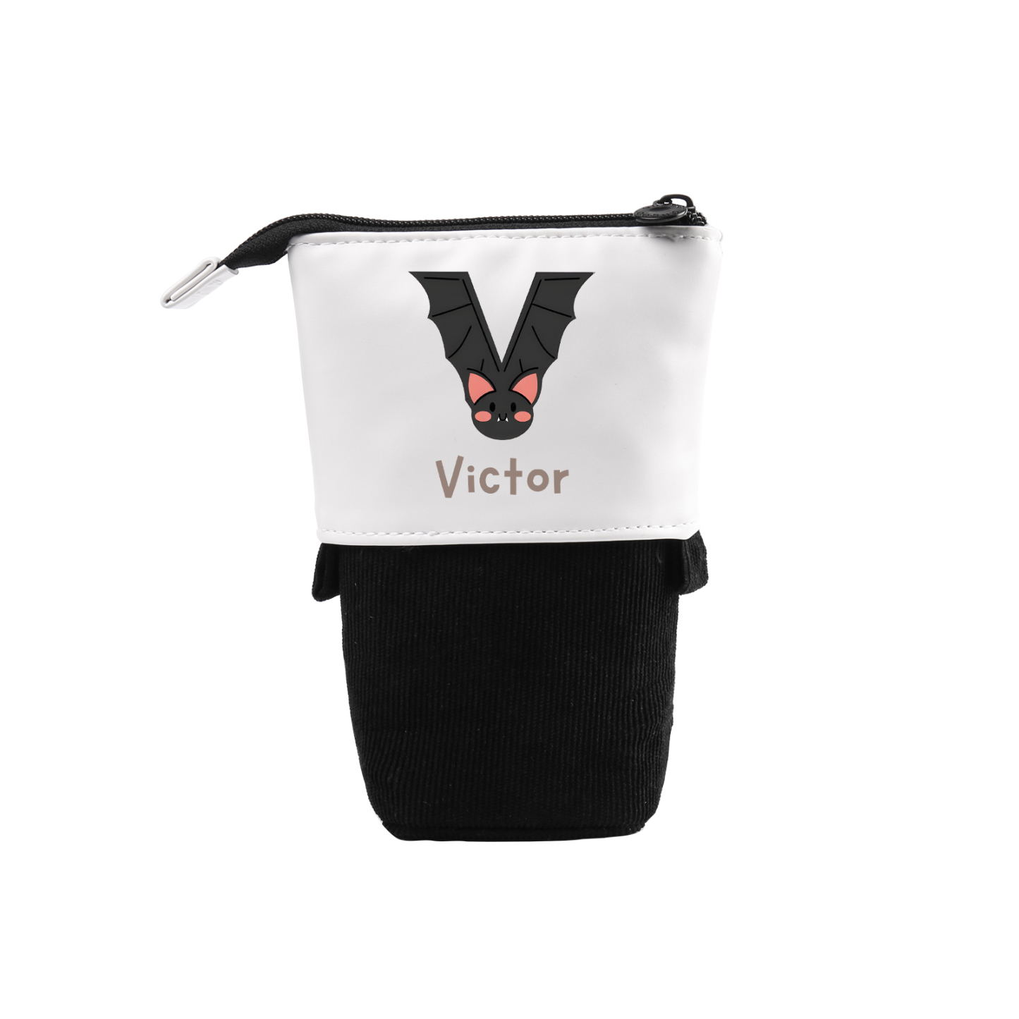 Personalized Pencil Case Custom Name & Letter Animals Pen Pouch Back To School Gift for Kids