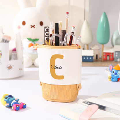 Personalized Pencil Case Custom Name And Letter Pencil Case Boys Girls Back To School Gift