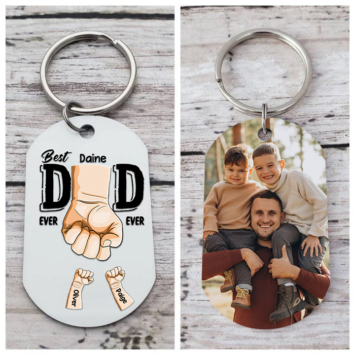3 Names-Personalized Photo Keychain Gift Customized Name Special Keych